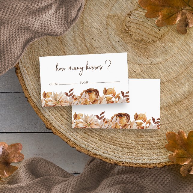 Fall Hur Många Kyssar Kort (Fall How Many Kisses Card
)