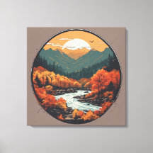 Fall i bergen - färggrafik