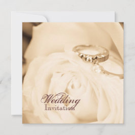 Fall i Förlovningsfesten Kärlek Bröllop Ring Inbjudningar