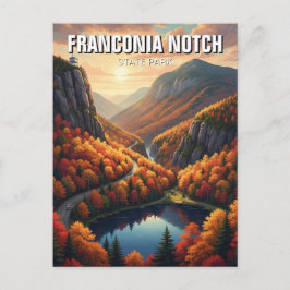Fall i Franconia Notch State Park Travel Vykort
