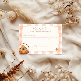 Fall i kärlek Baby Shower Advice för föräldrarna Inbjudningar