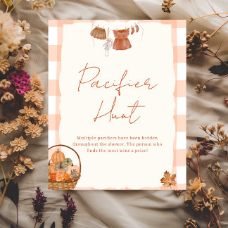 Fall i kärlek Baby Shower Nappar Hunt Sign Poster