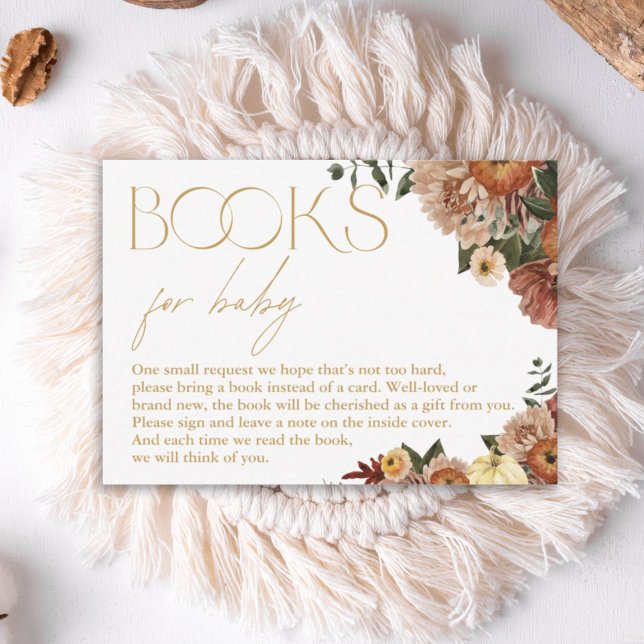 Fall i Kärlek Blommigt babyskor Bokar för Baby Anteckningskort (Skapare uppladdad)