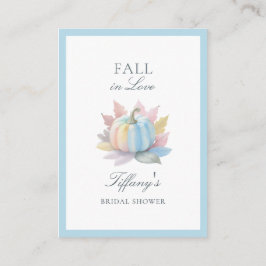 Fall i Kärlek Blue Pumpkin Möhippa Registry Tilläggskort