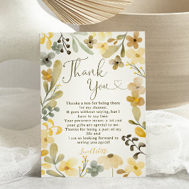 Fall i kärlek boho blommigt möhippa för höstchic tack kort