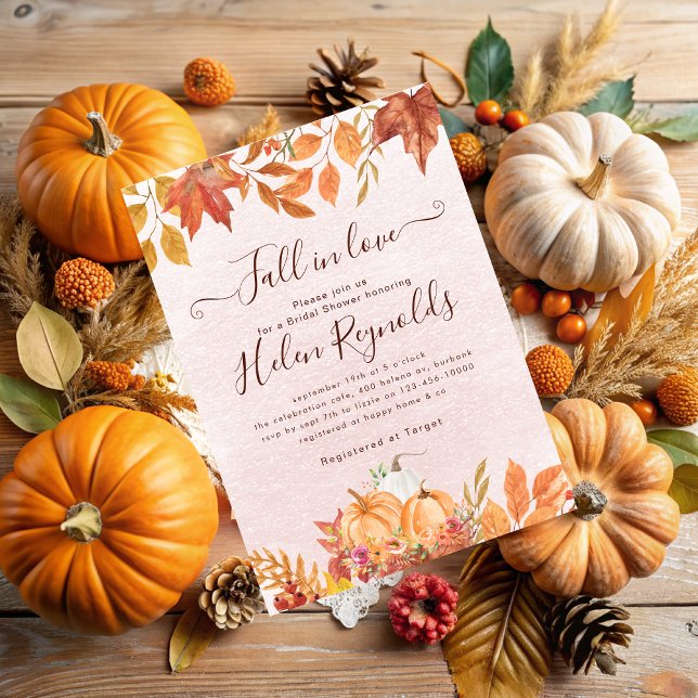 Fall i Kärlek Boho Fall Pumpkin Möhippa Meddelande (Skapare uppladdad)