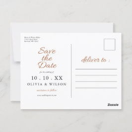Fall i kärlek | Boho Flowers Photo Save Date Vykort