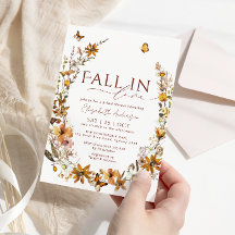 Fall i Kärlek Boho Rustic Wildblommor Möhippa