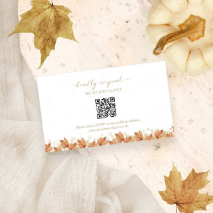 Fall i Kärlek Bröllop QR Online OSA kort