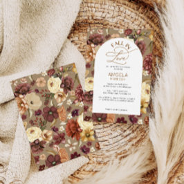 Fall i Kärlek Elegant Modern Blommigt Möhippa Inbjudningar