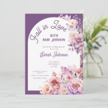 Fall i kärlek fall blommigt baby bloomdusch för ba