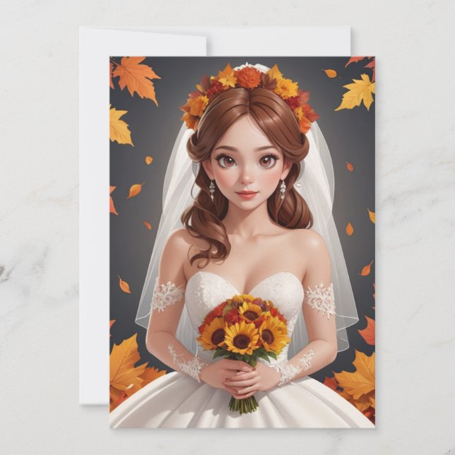 fall i kärlek, fall i inbjudningskort för möhippa (Framsida)