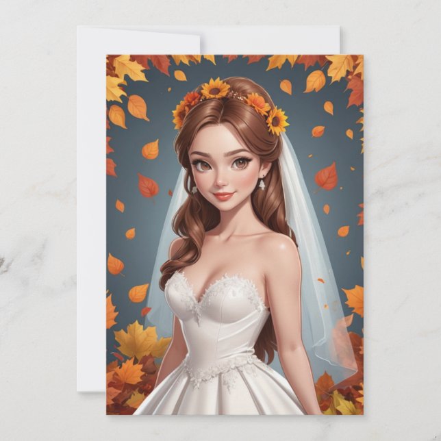 fall i kärlek, fall i inbjudningskort för möhippa (Framsida)