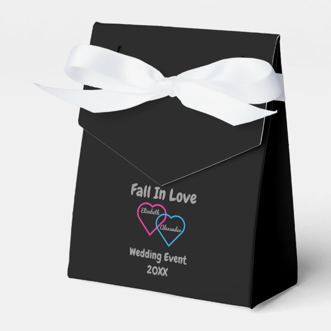 Fall i Kärlek Hearts Presentaskar (Framsidan Sidan)