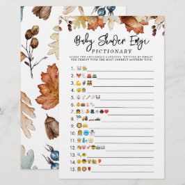 Fall i Kärlek-höstbabyvisaren Emoji Game