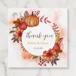 Fall i Kärlek höstpumpa Bröllop Bordsnummer Gåvor Etiketter