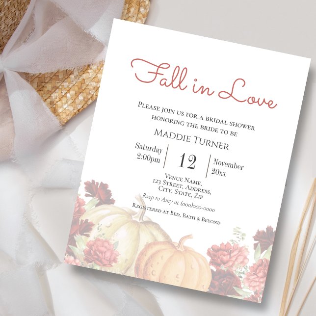 Fall i Kärlek | INBJUDNINGSKORT FÖR MÖHIPPAN (Skapare uppladdad)