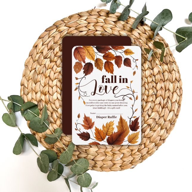 Fall i Kärlek med Höst löv babyskor Tilläggskort (Skapare uppladdad)