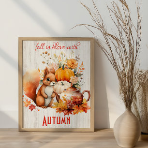Fall i Kärlek med höst - Mysigt fall Poster