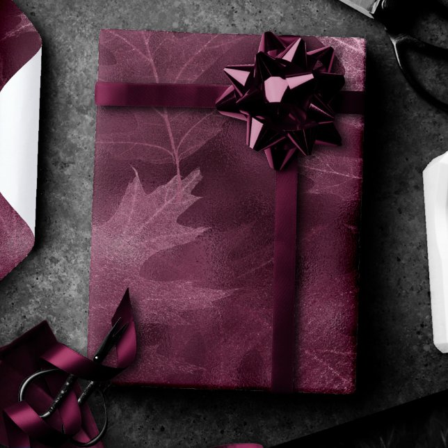 Fall i Kärlek med hösten | Mulberry Jewel Tone Presentpapper (Skapare uppladdad)