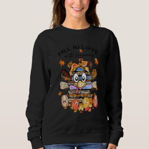 Fall i Kärlek med inlärning av Höst löv hösttråd T Shirt