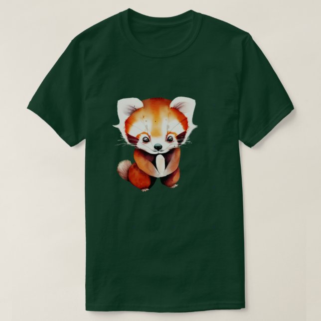 Fall i Kärlek med Kawai Red Panda T Shirt (Design framsida)