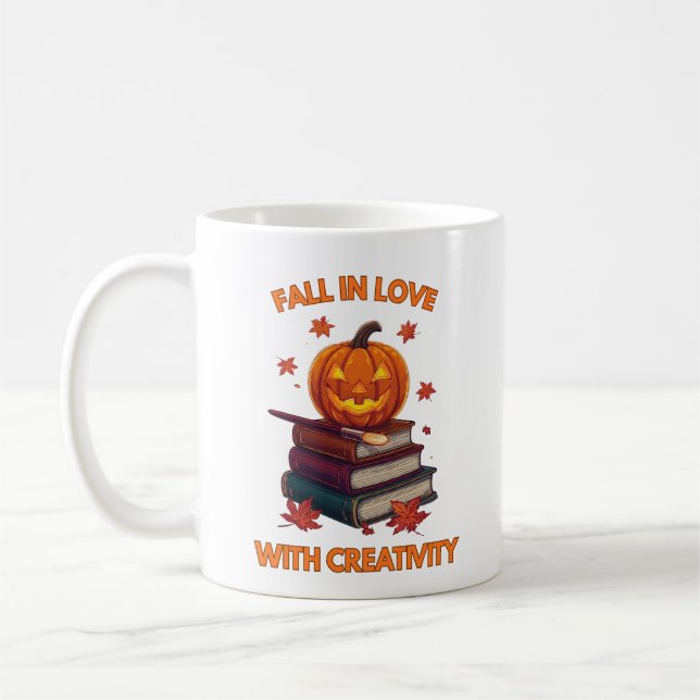 Fall i Kärlek med kreativitet - Pumpkin Autumn Glo Kaffemugg (Vänster)