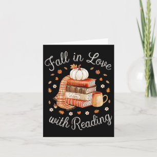 Fall i Kärlek med lästning av Bok höstpumpar och Kort
