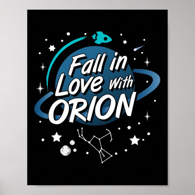 Fall i Kärlek med orionkonstellationsasstrologi nr Poster (Framsidan)