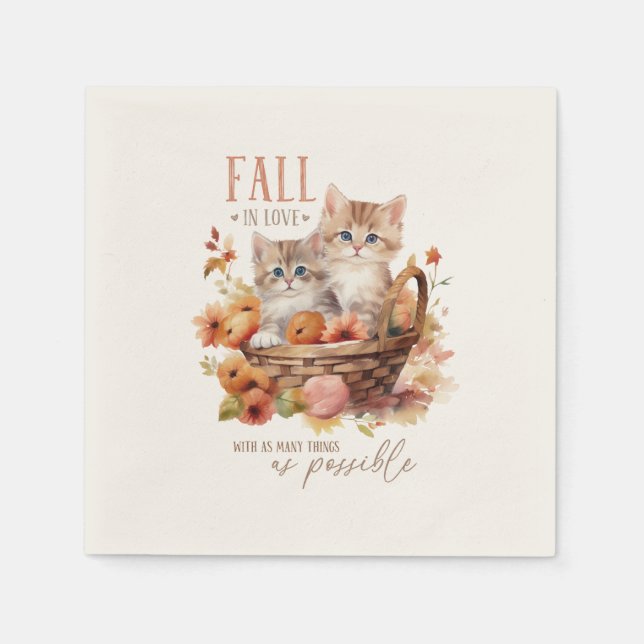 Fall i Kärlek med så många Sak Pappersservett (Framsidan)