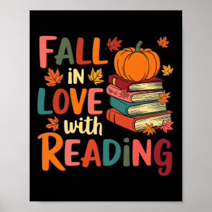 Fall i Kärlek med Thanksgiving till hösten vid läs Poster
