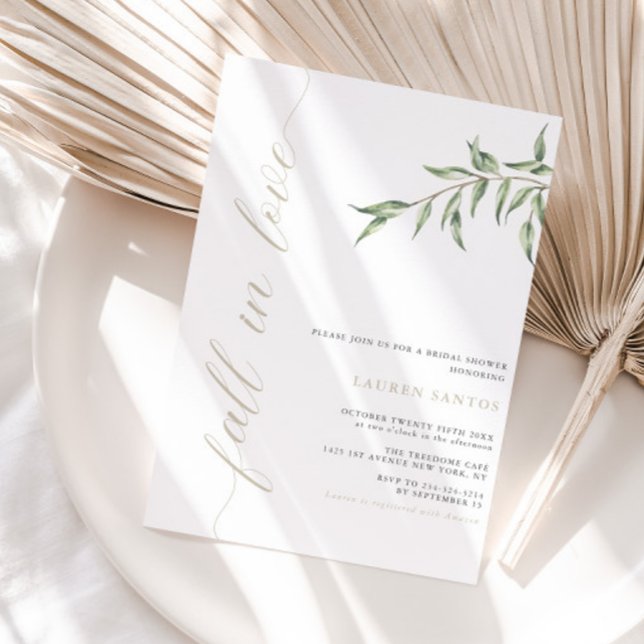 Fall i Kärlek - minimal Möhippa | Inbjudan (Available for print and instant digital download!)