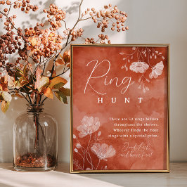 Fall i Kärlek Möhippa Ring Hunt-spelsignalen Poster