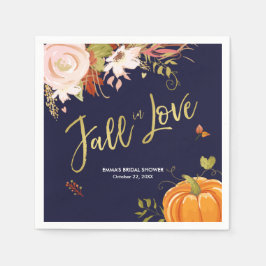 Fall i Kärlek Napkins Möhippa Fall Baby dusch Pappersservett