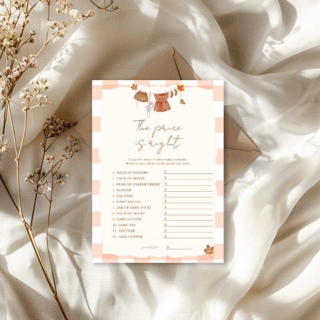 Fall i kärlek pris är Höger Baby Shower Game Inbjudningar (Skapare uppladdad)