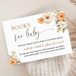 Fall i Kärlek Pumpkin Baby Shower Bokar för Baby Tilläggskort