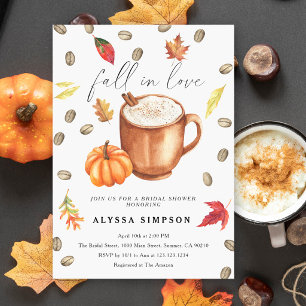 Fall i Kärlek Pumpkin Latte Möhippa Invita Inbjudningar