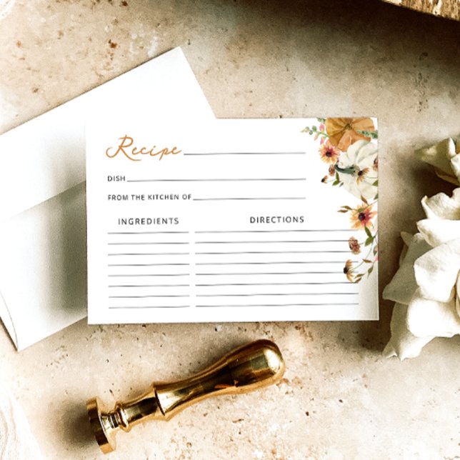 Fall i Kärlek Pumpkin Möhippa Recification Card (Skapare uppladdad)