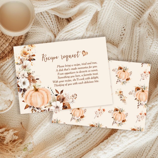 Fall i Kärlek Pumpkin Möhippa Recipe-begäran Tilläggskort (Skapare uppladdad)