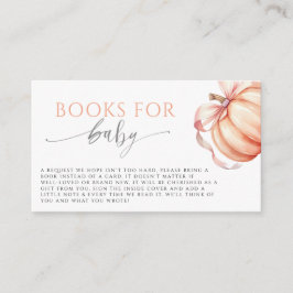 Fall i Kärlek Pumpkin Rosa Bow Bokar för Baby Tilläggskort