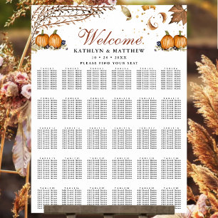 Fall i Kärlek Pumpkin Rustic Fall Wedding 30 Bord Poster