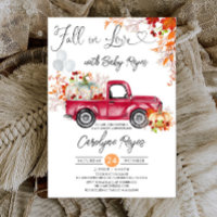 Fall i Kärlek Red Pumpkin Pickup Lastbil Baby Show