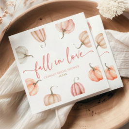Fall i Kärlek Rosa Pumpkin-Möhippa Pappersservett