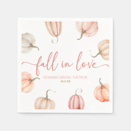 Fall i Kärlek Rosa Pumpkin-Möhippa Pappersservett