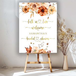 Fall i Kärlek Rust Cream Möhippa Välkomsttecken Poster
