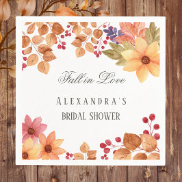 Fall i Kärlek Rustic Autumn Möhippa Pappersservett