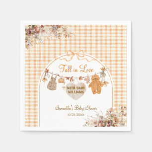 Fall i Kärlek Rustic Modern Fall Baby Shower Pappersservett