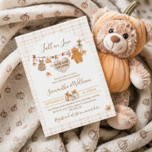 Fall i Kärlek Rustic Modern Neutralt Baby Shower