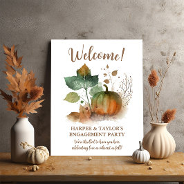 Fall i Kärlek Rustic Pumpkin Poster