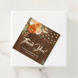 Fall i Kärlek Rustic Wooden Möhippa Gåvor Etiketter